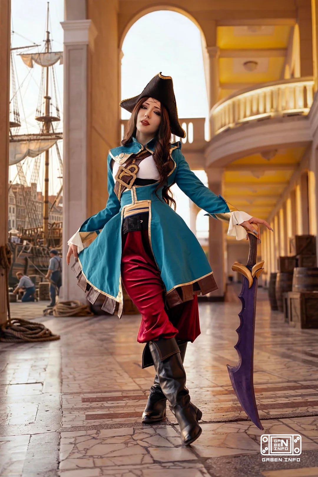 😎 За такого Kunkka мы играем Модель: Mikuroka Как вам косплей? ❤️ — топ 🤡 — такое