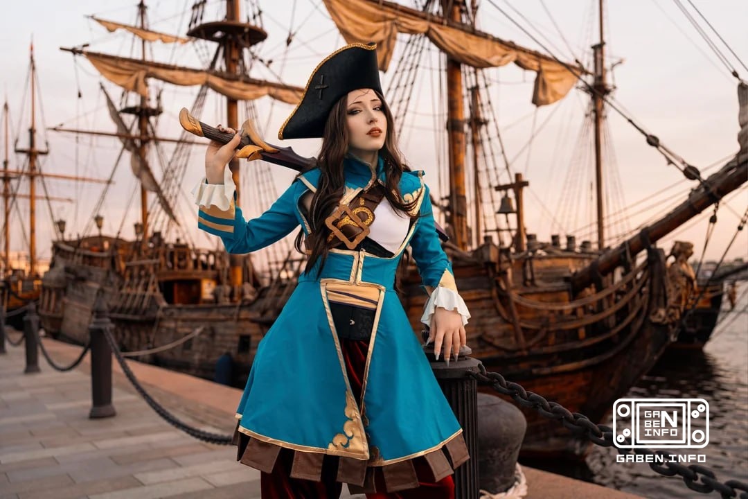 😎 За такого Kunkka мы играем Модель: Mikuroka Как вам косплей? ❤️ — топ 🤡 — такое