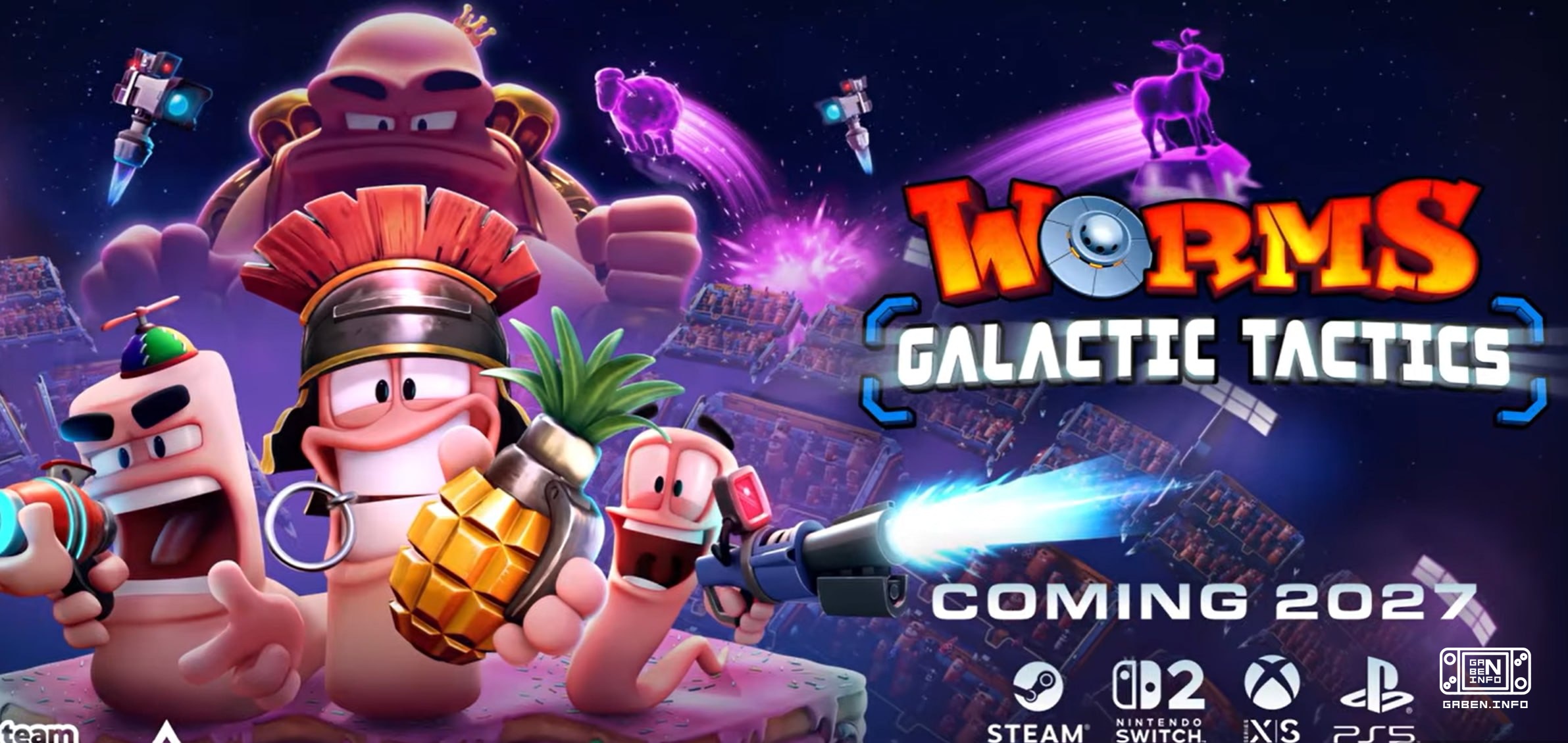 ЧЕРВЯЧЬЯ БОМБА: Worms Galactic Tactics анонсирована на PS5, XBOX Series, Switch 2 и Steam Релиз в 2027 году. P.S. Новая ...