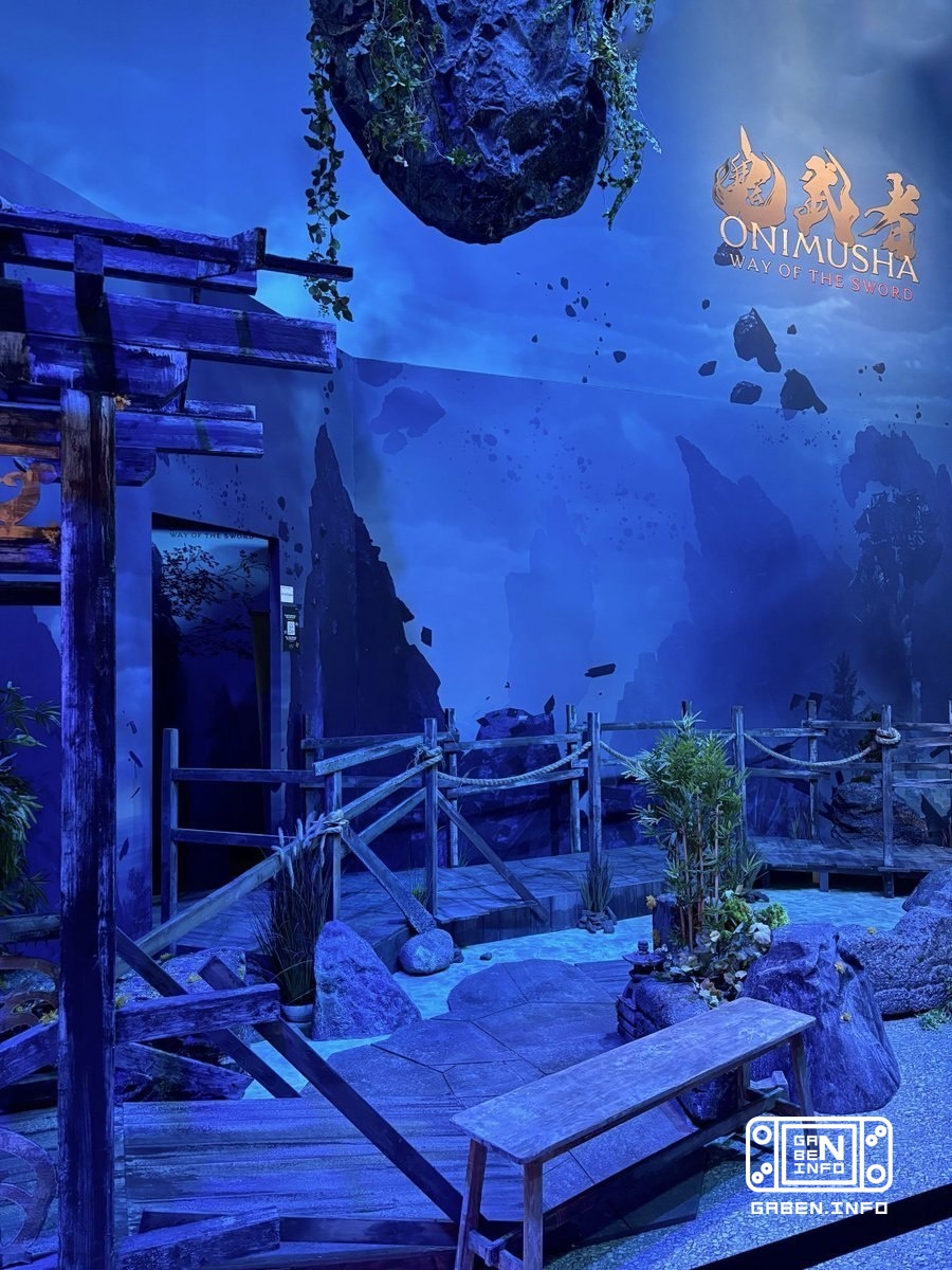 Стенд Onimusha Way of the Sword на Gamescom Счастливые посетители выставки отмечают, он полностью погружает в стилистику...