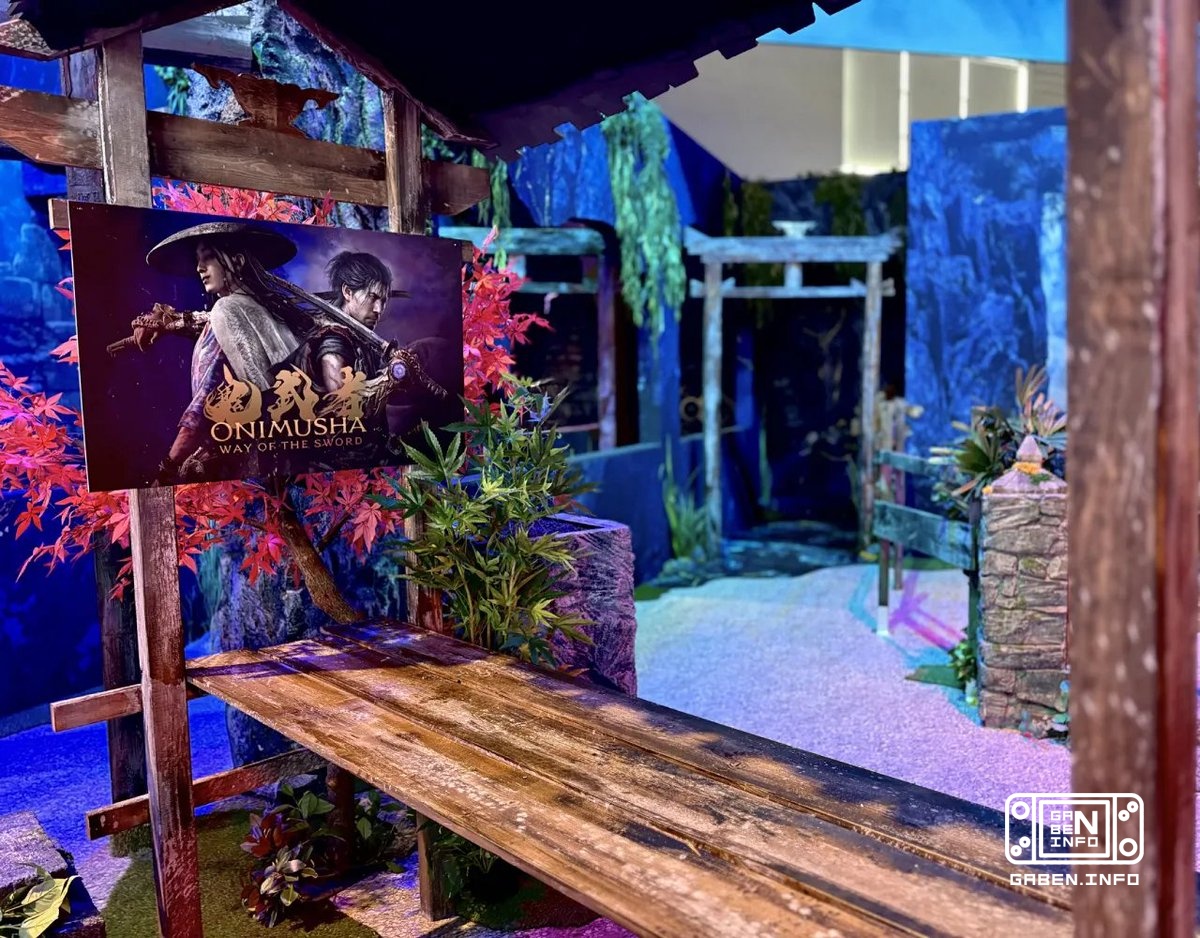 Стенд Onimusha Way of the Sword на Gamescom Счастливые посетители выставки отмечают, он полностью погружает в стилистику...