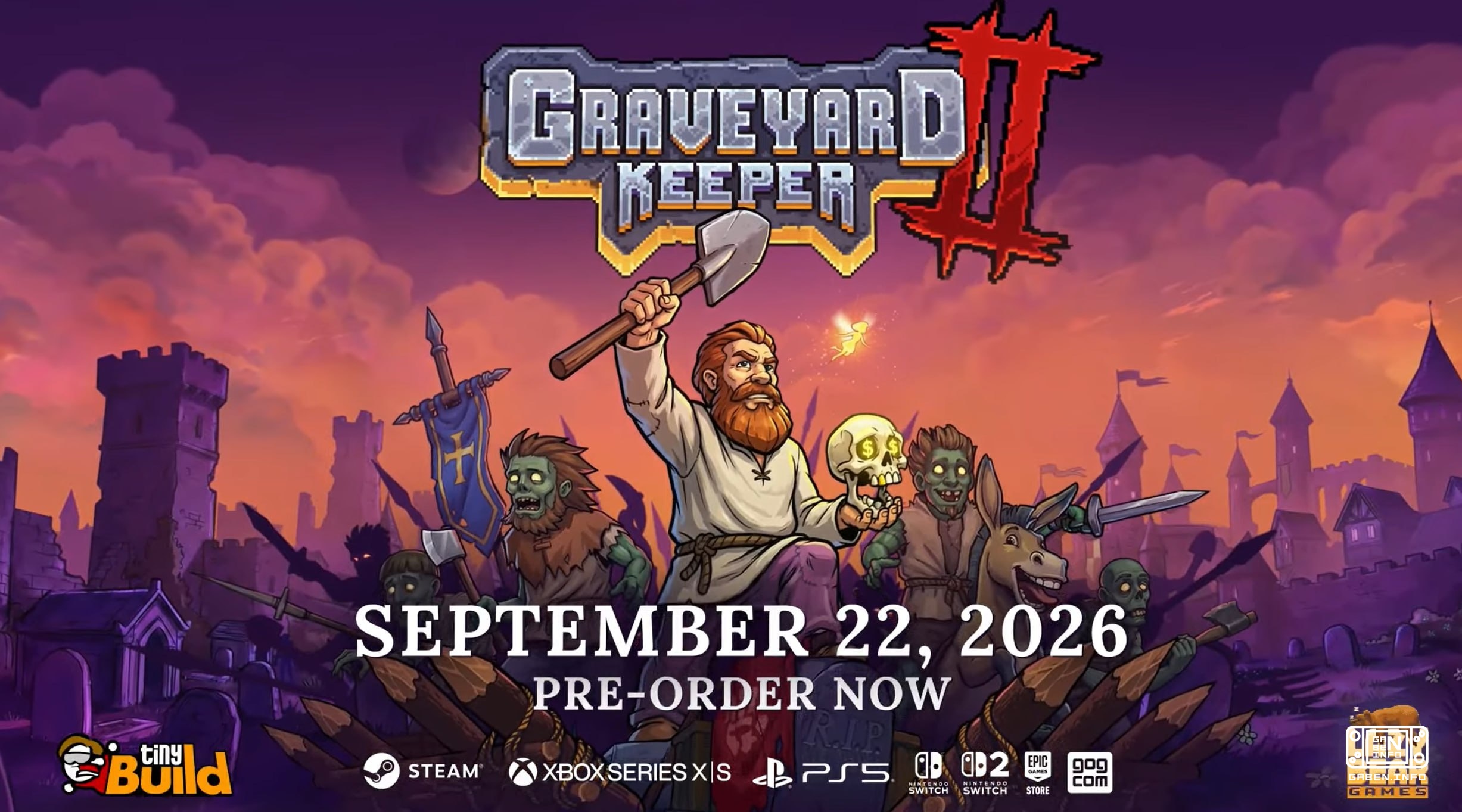 Graveyard Keeper 2 выйдет 22 сентября Сиквел будет сразу на всех актуальных платформах.