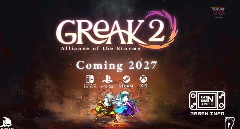 Анонсирована кооперативная метроидвания Greak 2: Alliance of the Storm Релиз состоится в 2027 году на актуальные платфор...