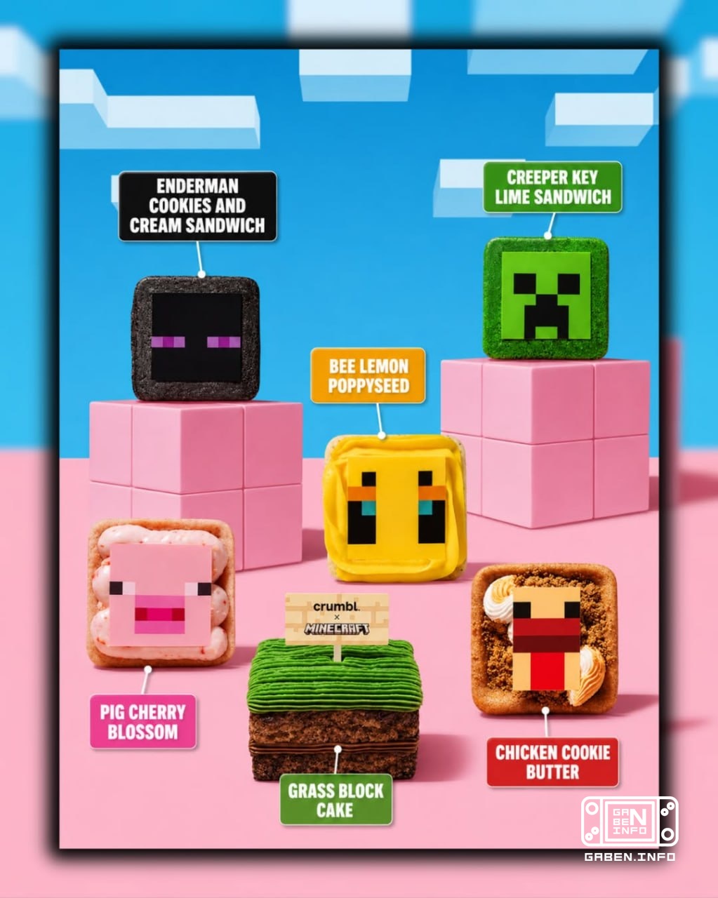 Даже жалко есть Crumbl выпустит линейку печенья по Minecraft — это самая популярная сеть пекарен в мире. Выпечка сделана...