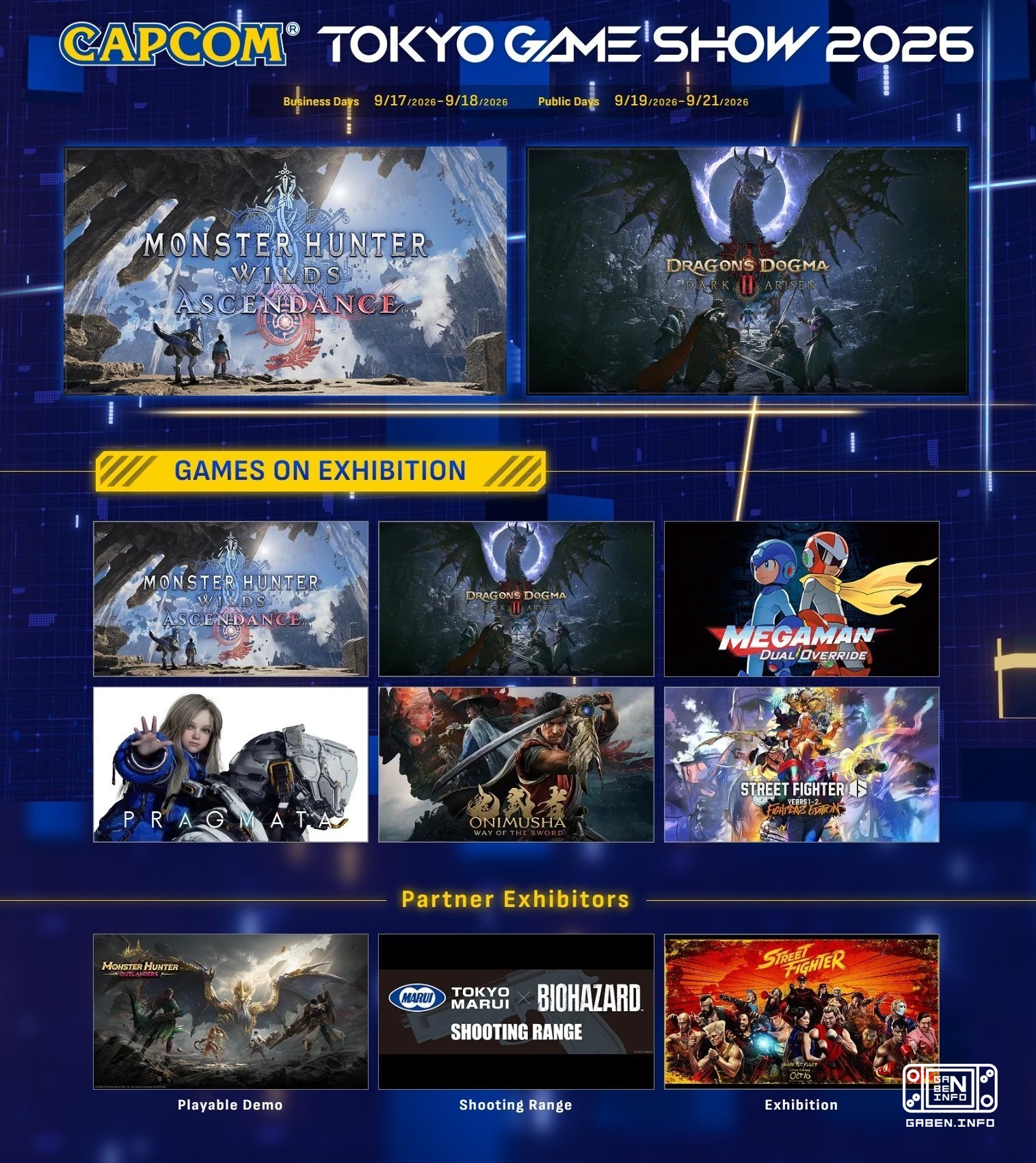 Capcom wird am 16. September um 17:00 Uhr auf der KMK auf dem Tokyo Game Show mit einer 40-minütigen Präsentation auftre...