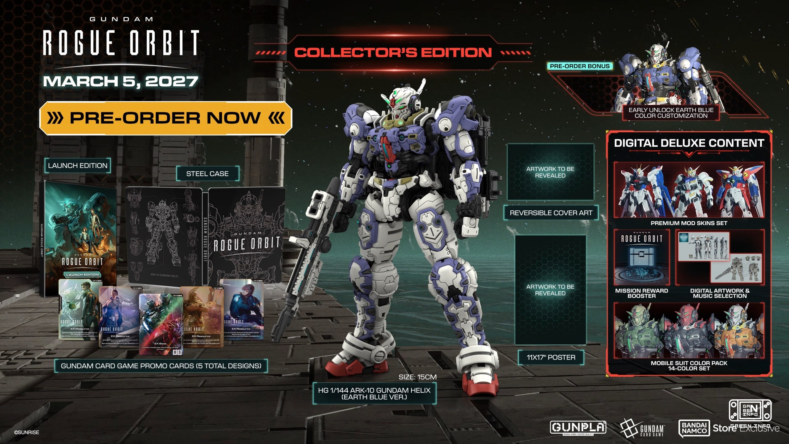 Коллекционка Gundam Rogue Orbit, где вам даёт(ся) Гандам Заплатить придётся $160!
