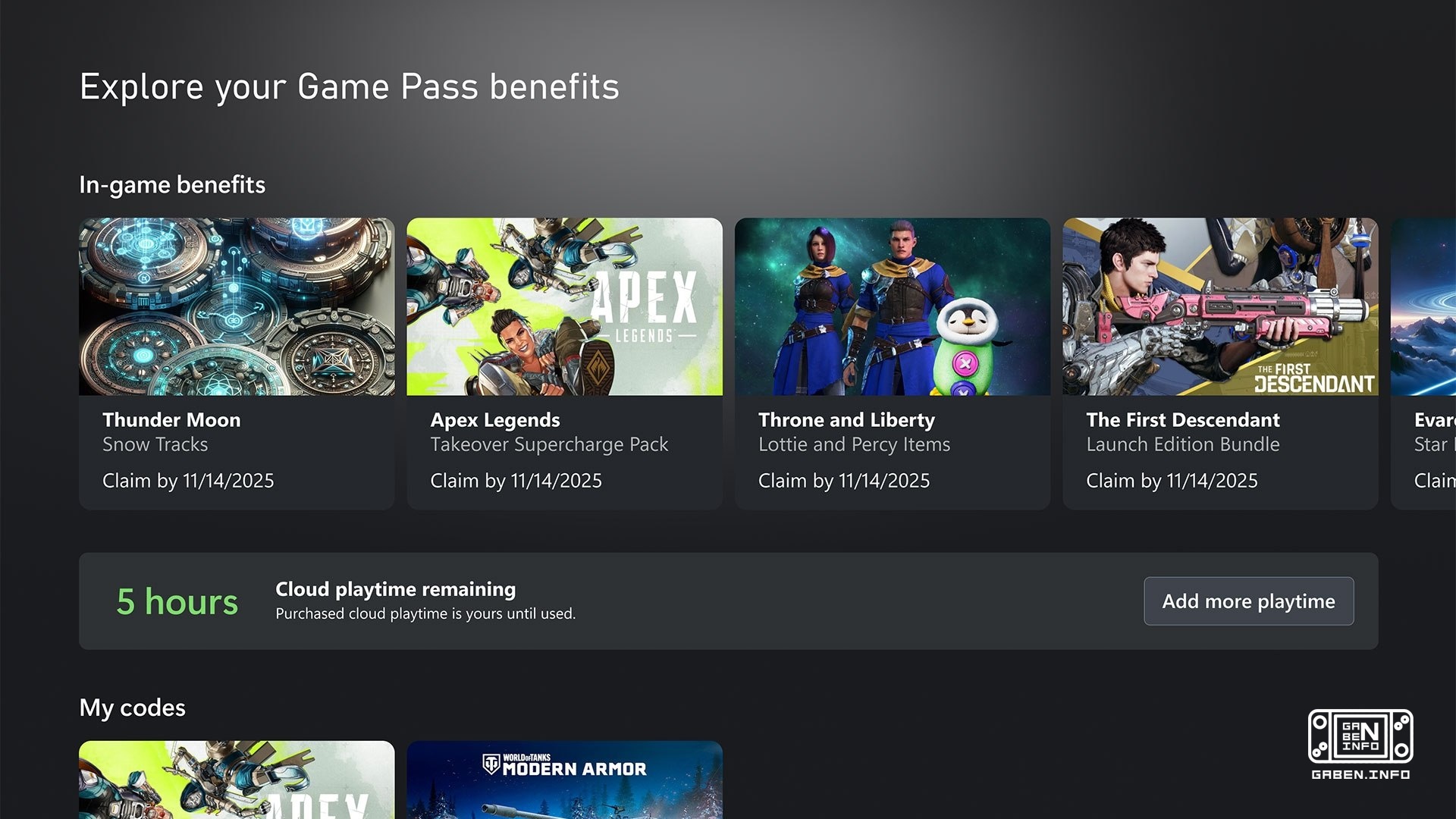XBOX将从11月开始限制云游戏的时间. 一个月,用户将获得多个云游戏时间: • Game Pass Ultimate:15小时 • Game Pass Premium:10小时 • Game Pass Essential:5小时