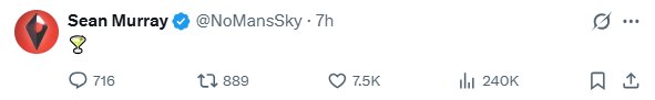 Sean Murray ist wieder auf dem Spiel: Mit dem traditionellen Emoji-Posting kann er nicht akzeptieren, dass er längst ver...