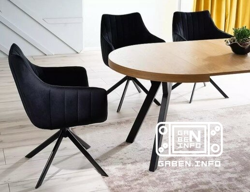 A cadeira de Azalia de cor preta giratória www.inmyroom.ru Saiba mais úncia inmyroom.ru Sobre o anunciante