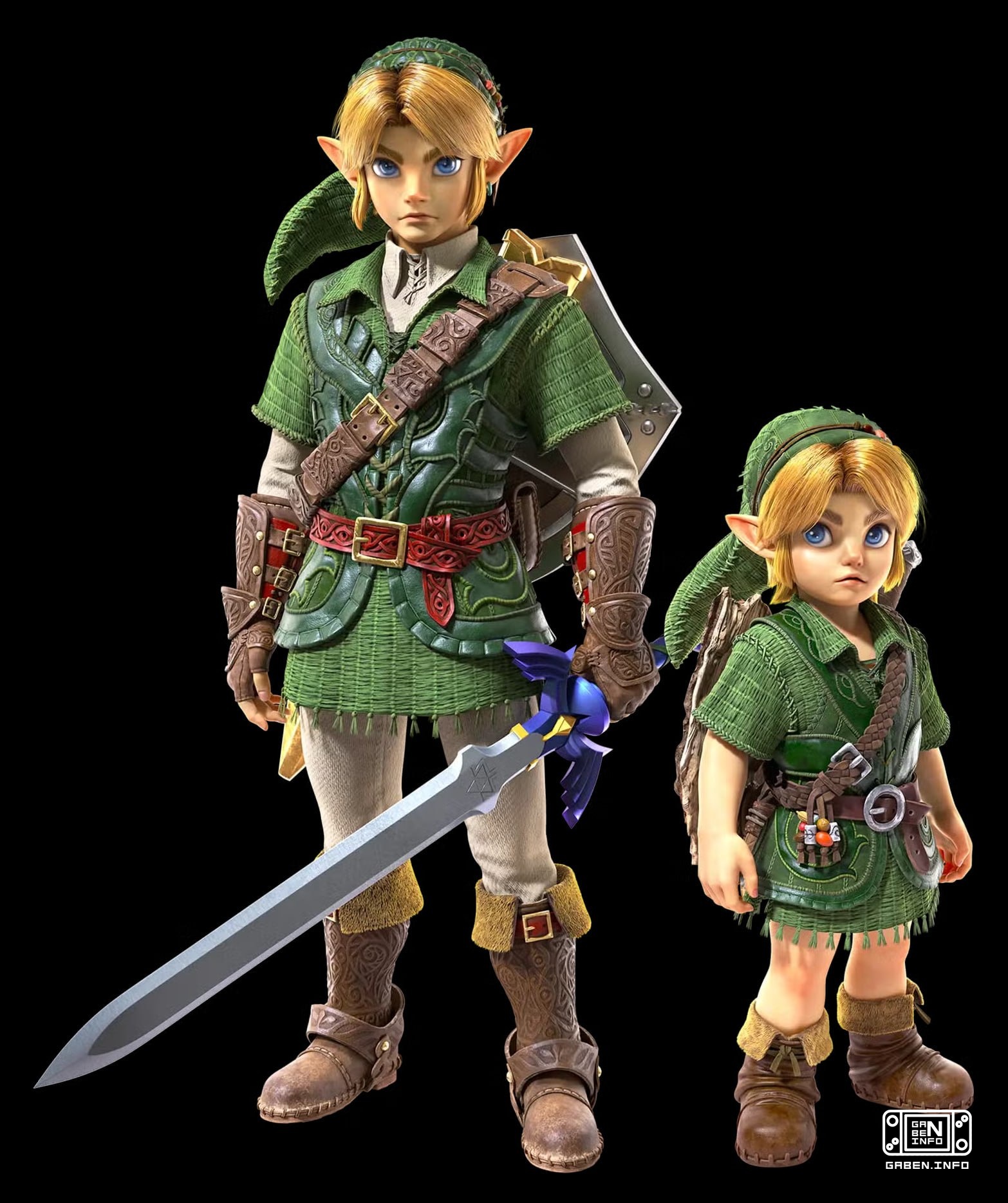 ¡Renderes de Zelda joven y adulta en un próximo remake! ¡Rotar gallinas en 4K ultra resolución será posible en 2026 a pa...