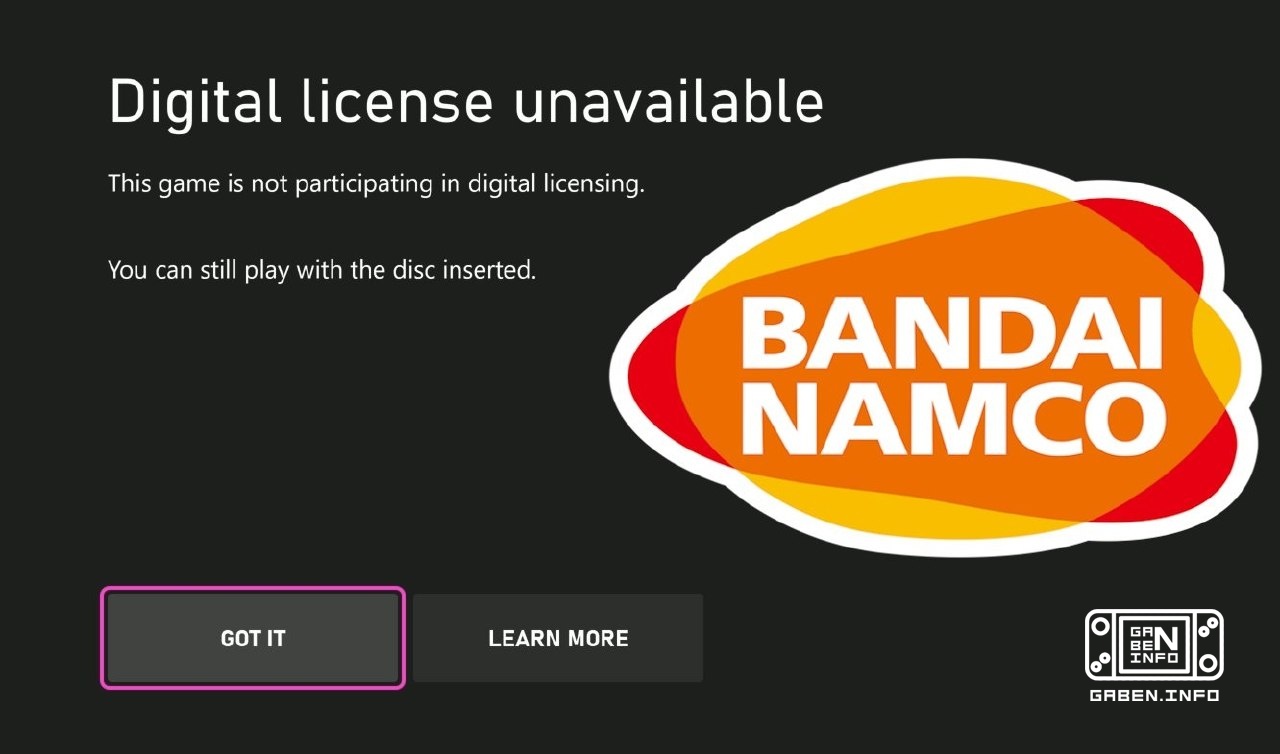 Bandai Namco et SEGA ne participent pas non plus au programme XBOX pour le transfert de disques numériques Ubisoft est e...
