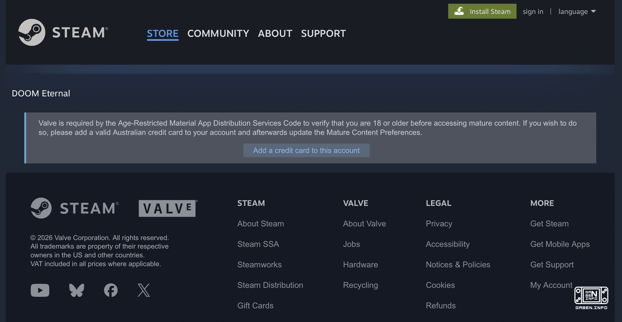 Steam users from Australia must now link a credit card to an account to access adult content games Valve complied with A...