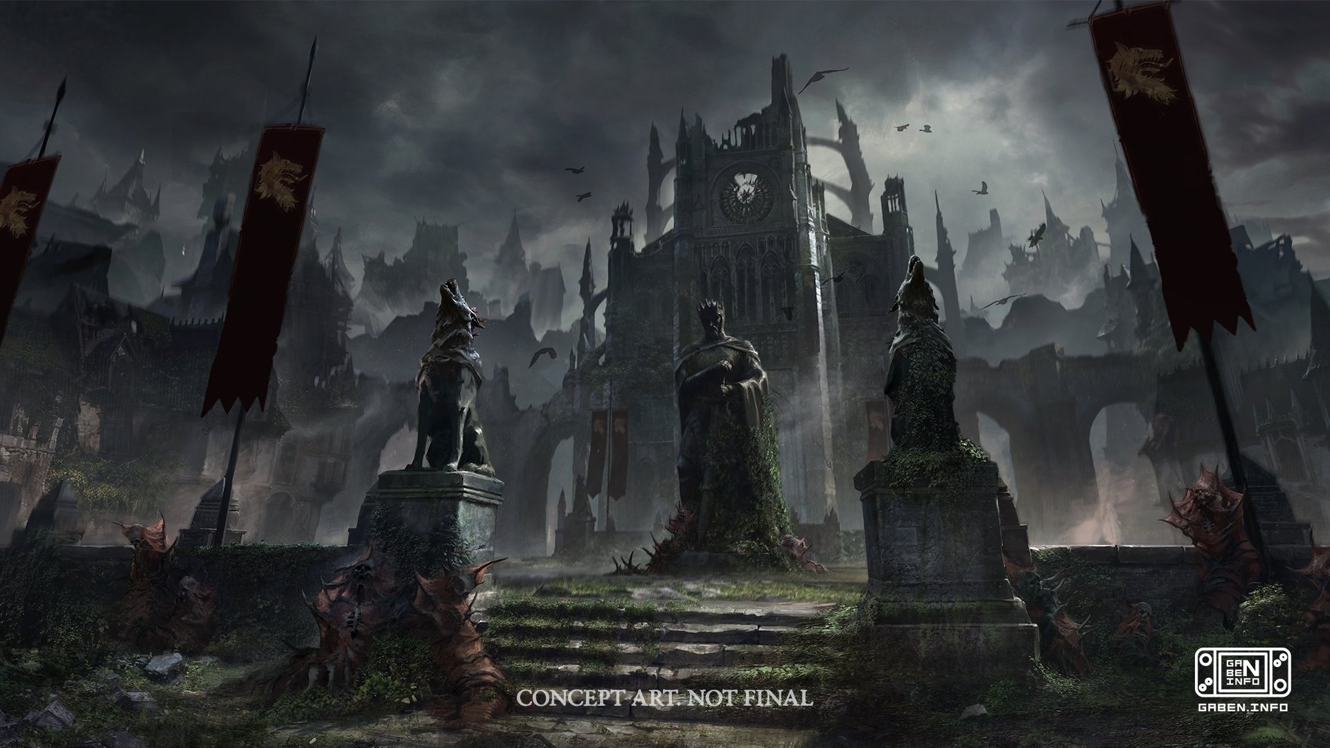 The concept art of the Sanctuary in Diablo 5 reminds us that we have the darkest view of the Diablo universe.