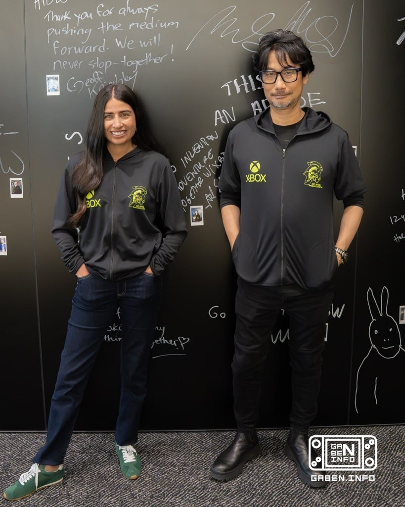在双方宣布Physint合作的几天后,Xbox主管阿什·夏尔玛访问了Hideo Kojima的工作室并与开发人员拍摄了几张照片.