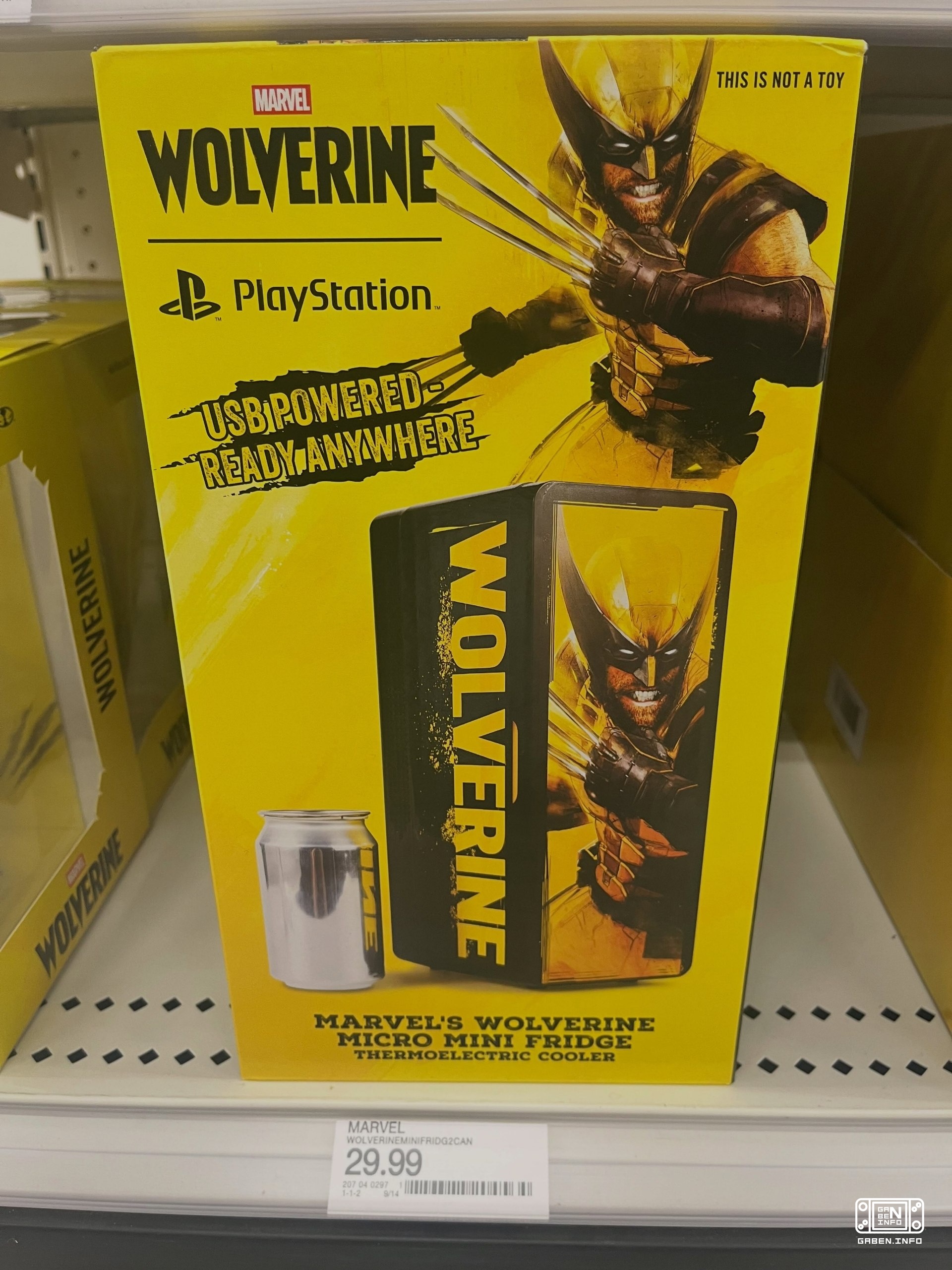 Marvels Wolverineのスタンドがアメリカのタグ超市で登場し始めました ゲーム自体に加えて,このプロモーションストークでは ロサマヒの様々な帽子屋やマクファレーン・トイズのフィギュアや携帯式ミニ冷蔵庫を 見つけることができます....