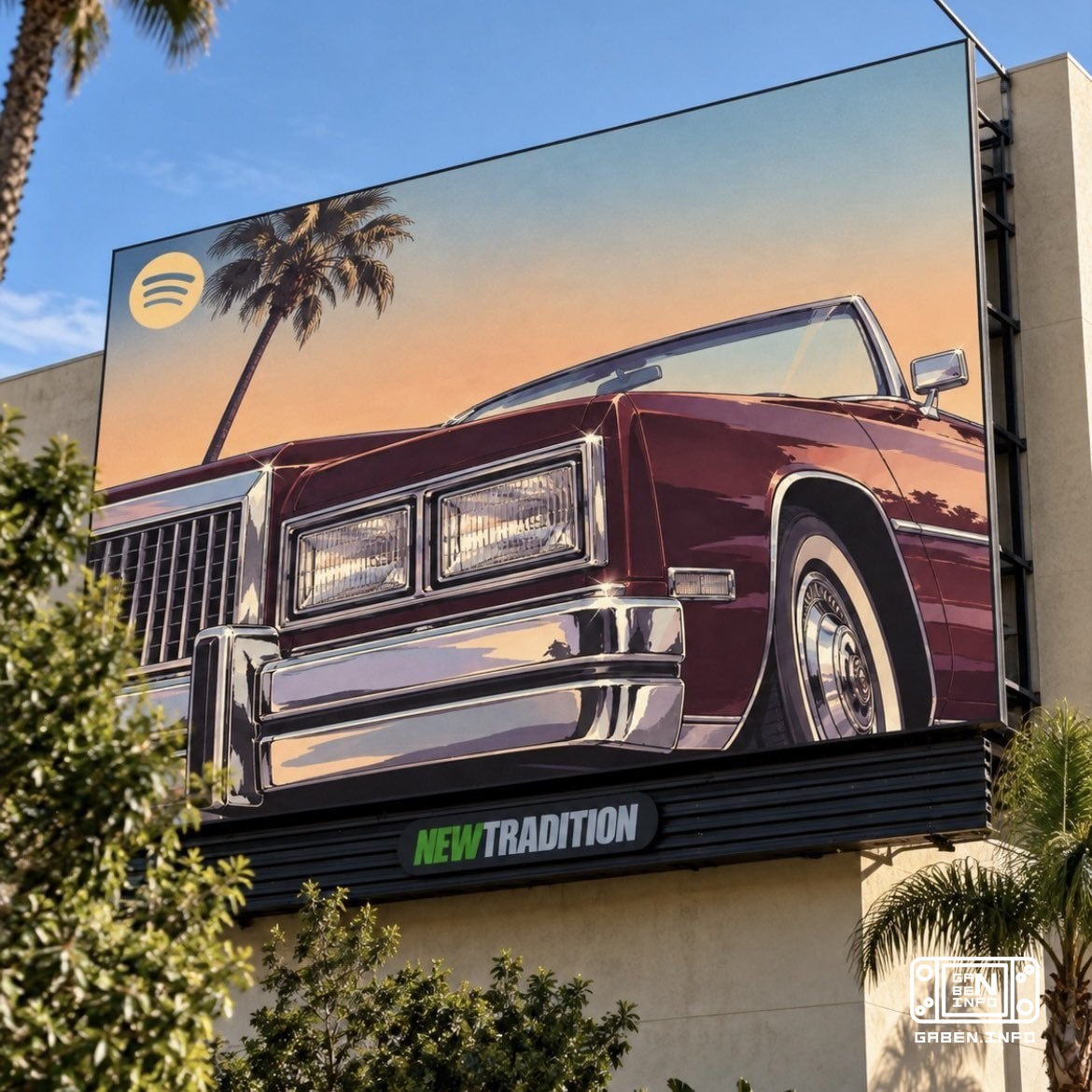 Na amerykańskich płytkach reklam pojawiają się te arty GTA 6 Spotify i Rockstar wydają się wkrótce wydać muzykę gry w si