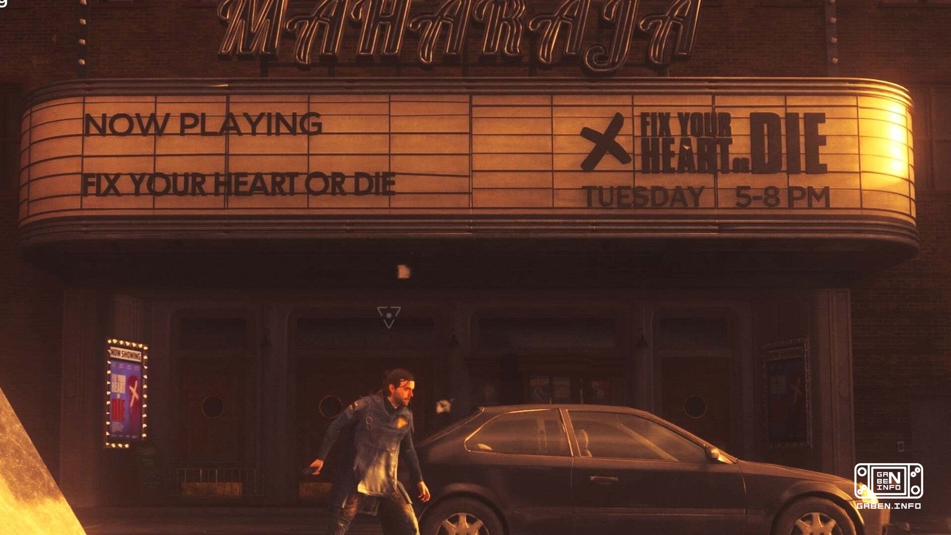 游戏中可以找到一个电影院,拍摄的电影"Fix your heart or die" (Fix your heart or die),这就是大家最喜欢的Twin Peaks,其中大卫自己发出了这句话.