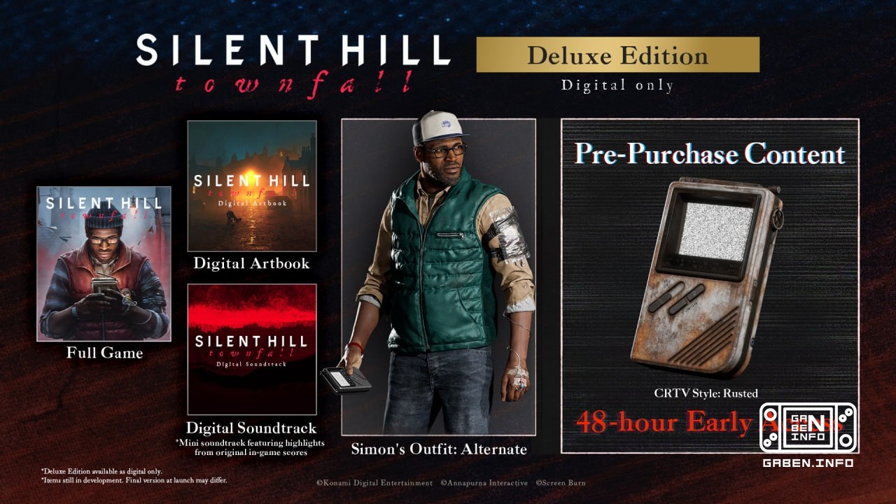 Silent Hil: Townfall, PC ve PS5 için Deluxe edisyonunu önceden sipariş eden oyuncular için mevcuttur.