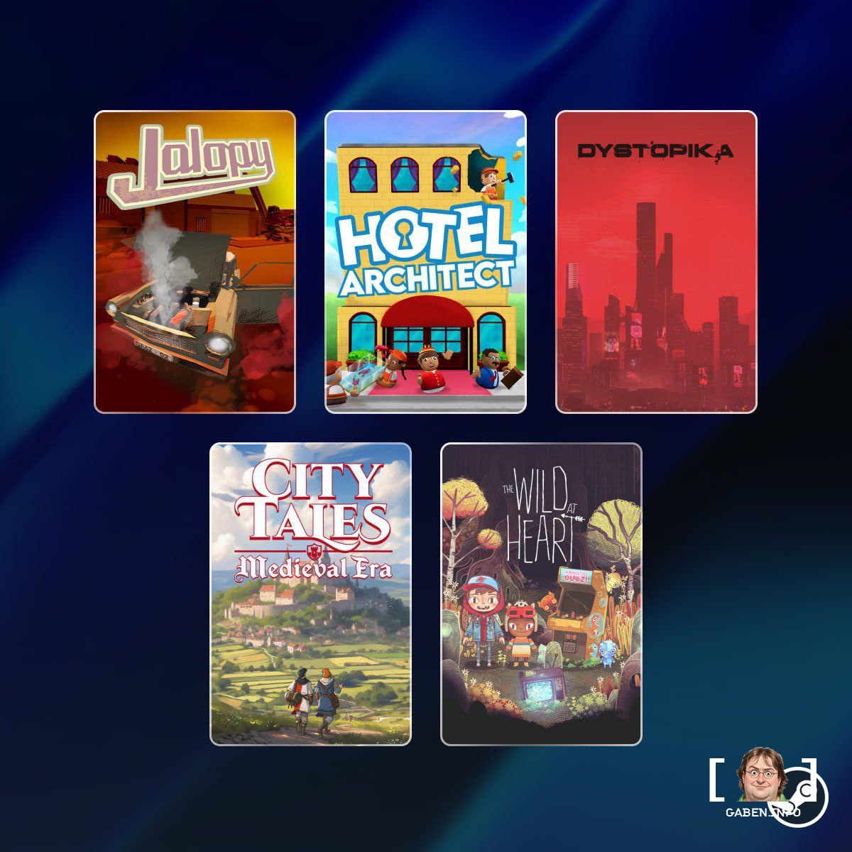 Daily discounts have started on Steam Jalopy got 90% off, Hotel Architect got 50% off, Dystopika got 42% off, City Tales...