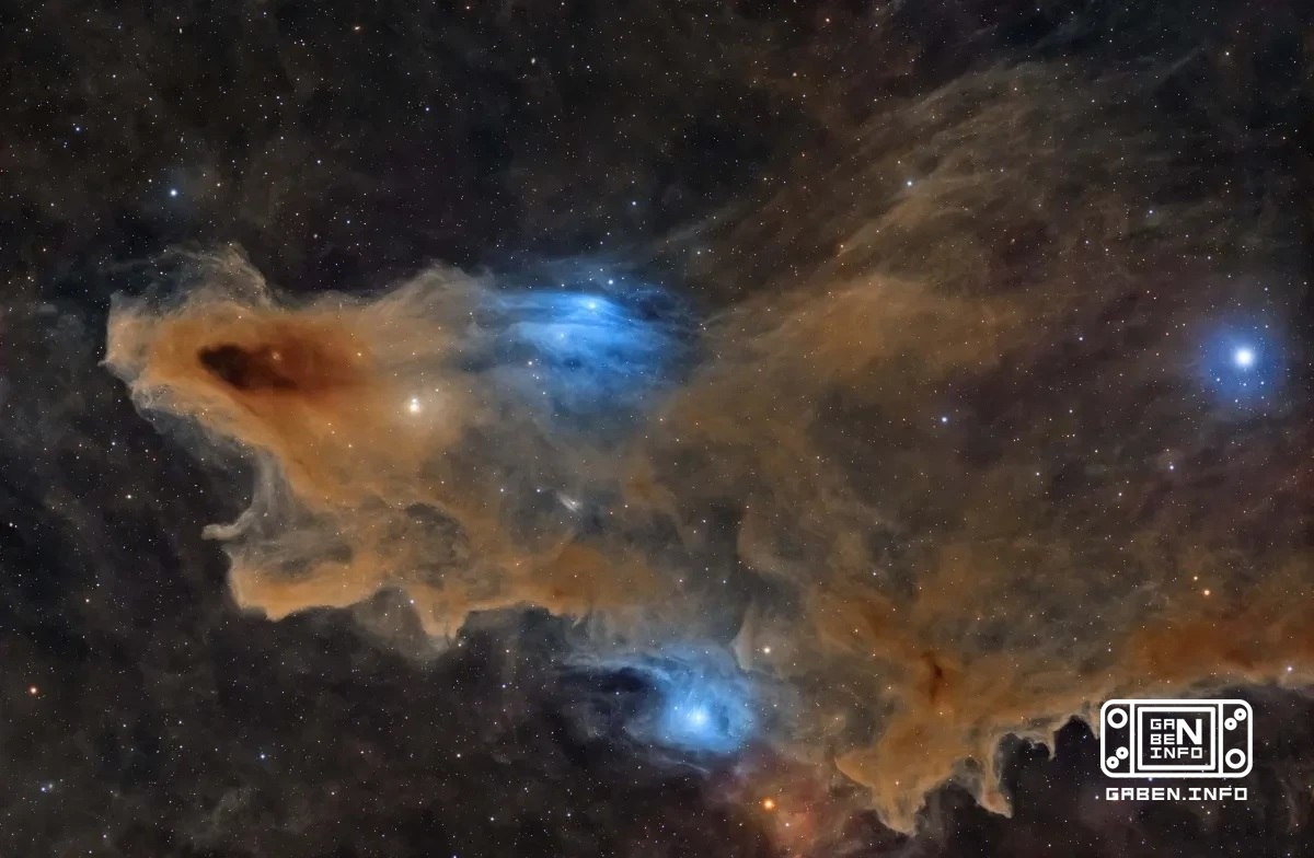 A space offset. The nebula, similar to a giant shark, won the top prize of the ZWO International Astronomy Photographer ...