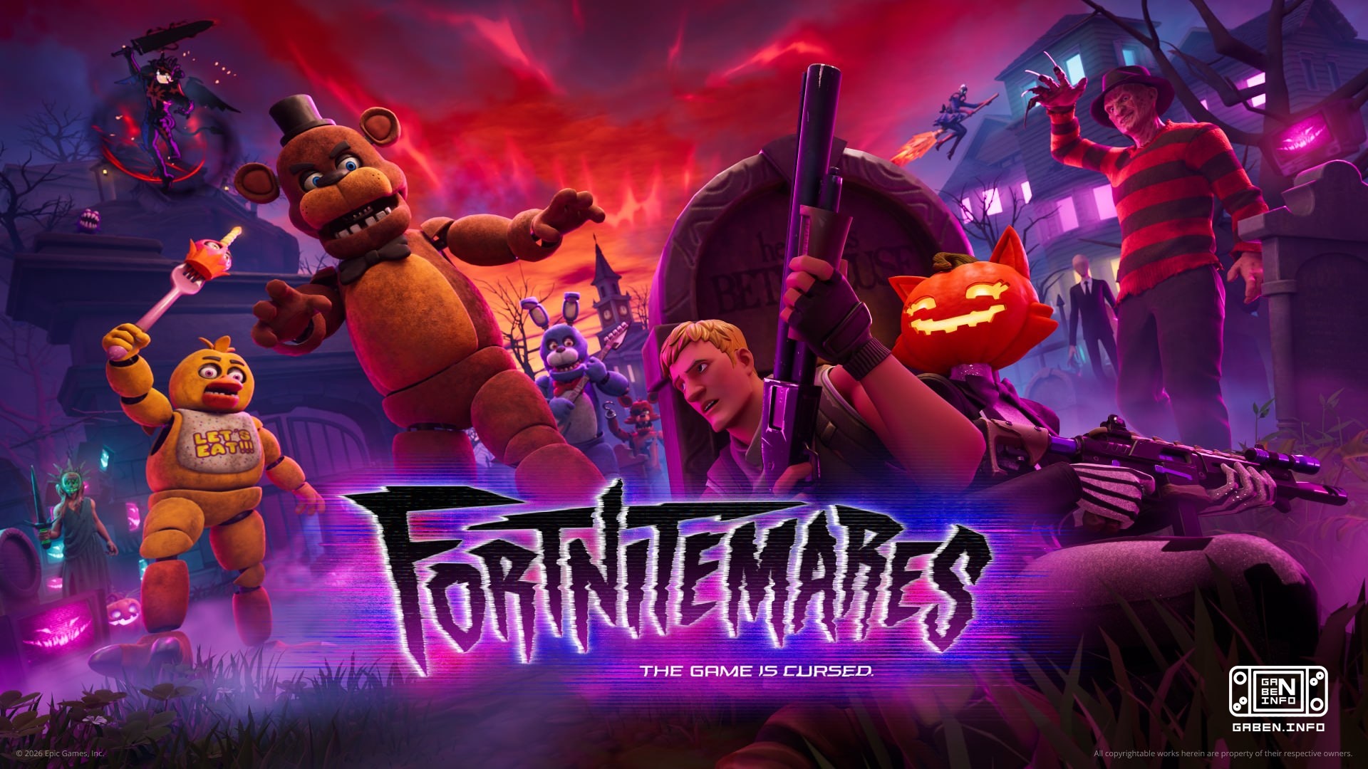 Slingerman verschijnt in Fortnite op Halloween. Het enige wat we nog moeten doen is het verdrinken van Ben.