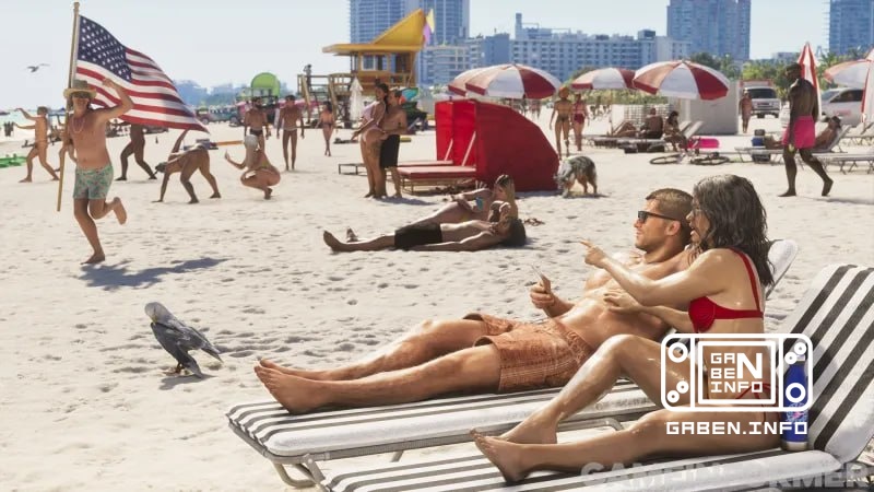 And another screenshot on the beach in poor quality .