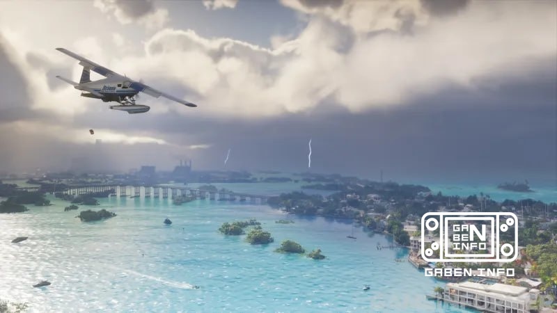 อีก 3 ภาพจอของ GTA VI ที่แสดงอากาศที่แตกต่างกัน
