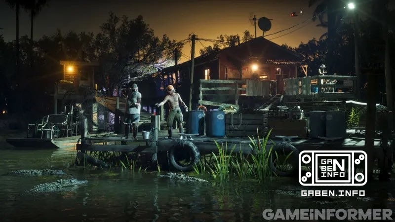 The Highway Night Swamp on the GTA VI screenshot