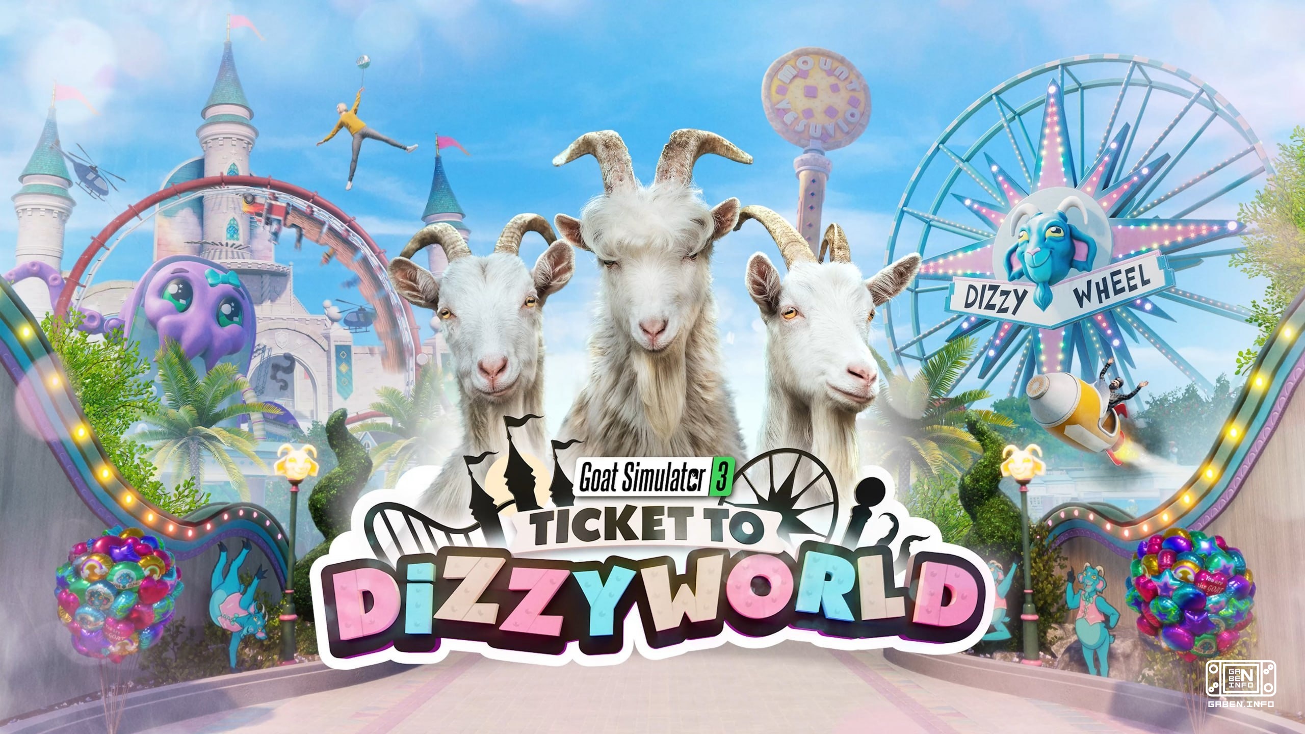 Berbicara tentang hewan: Goat Simulator 3 akan mendapatkan tambahan tentang taman hiburan Ticket to Dizzyworld