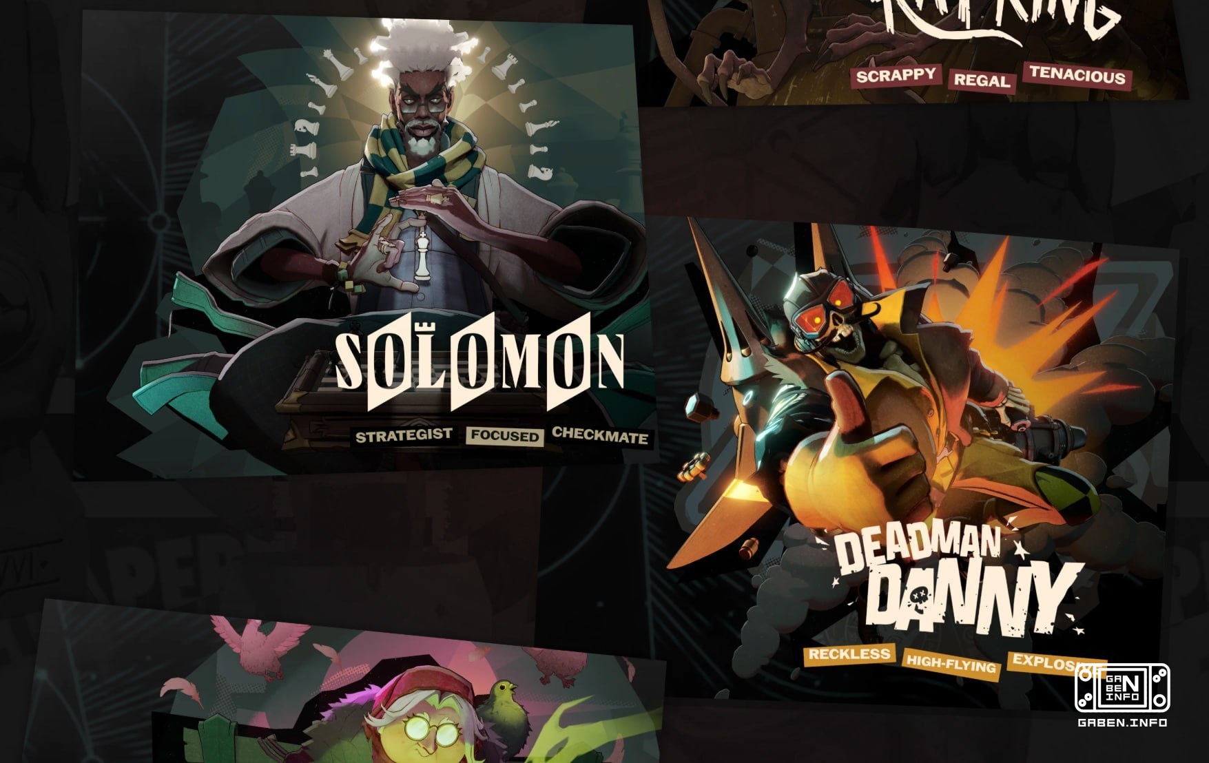 在 Deadlock中新角色 - - Baba - - Nurse Harrow - - Deadman Danny - - Violet - - Solomon - - Rat King