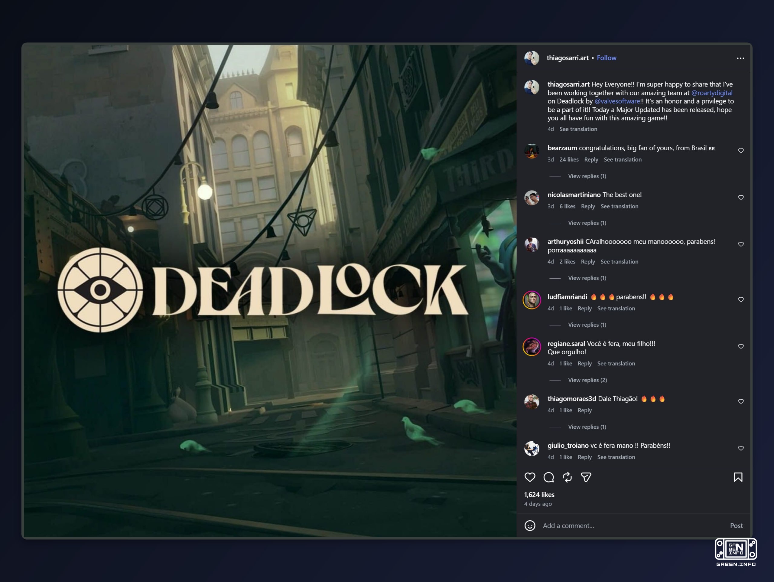 Valve engaged Roarty Digital, known for their Fortnite skins, to develop Deadlock. Roarty Digital specializes in 3D mode...