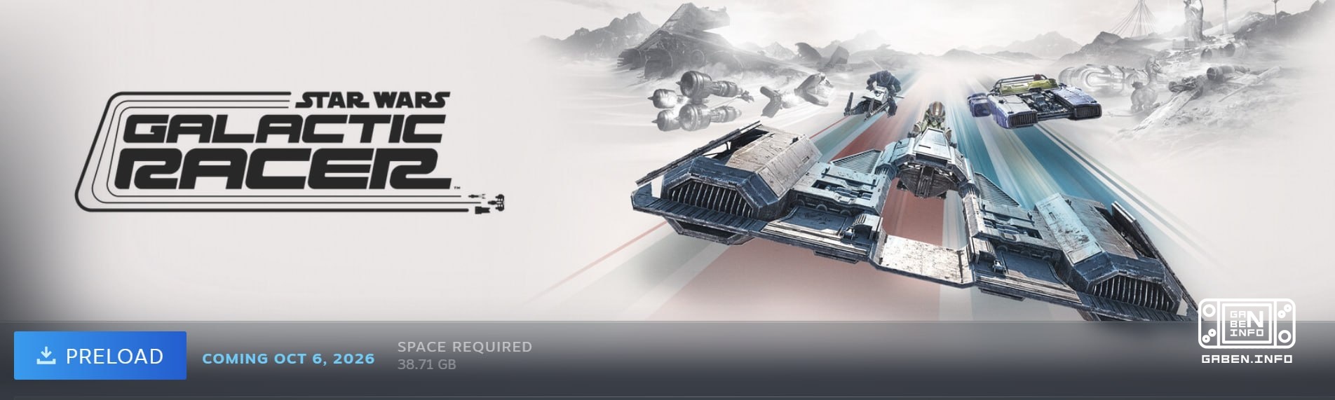 Star Wars: Galactic Racer đã được khởi động trên PC và PS5 với giá trị khoảng 38 GB và sẽ có sẵn vào ngày mai lúc 12 giờ...