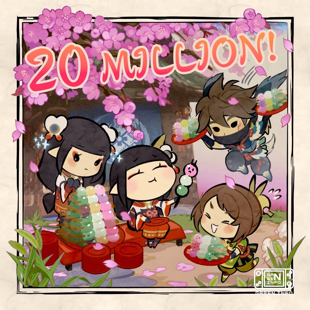 20 میلیون نفر در Monster Hunter Rise از دانگو استفاده کرده اند و به خاطر فروش این بازی در حال حاضر در Steam و eShop با ت...