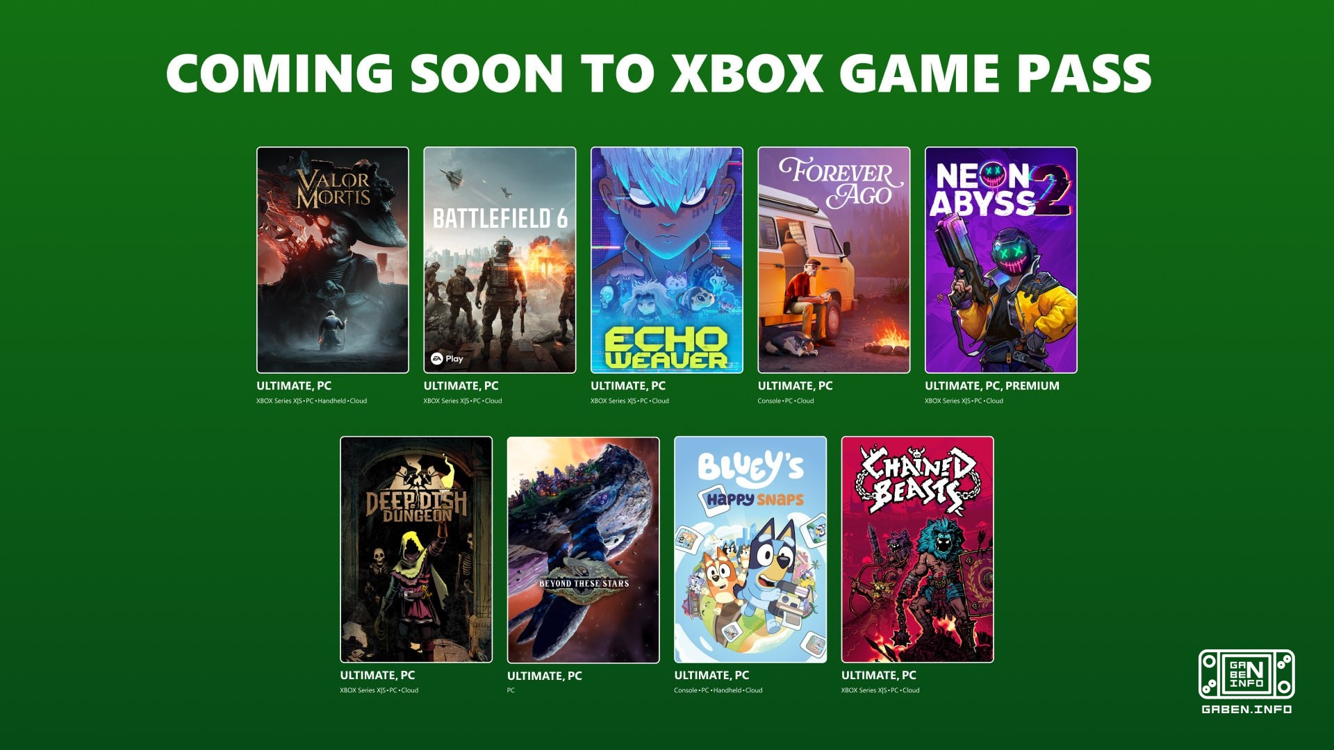 Battlefield 6 will be added to EA Play and XBOX Game Pass starting October 13 In the remainder, the subscription will be...