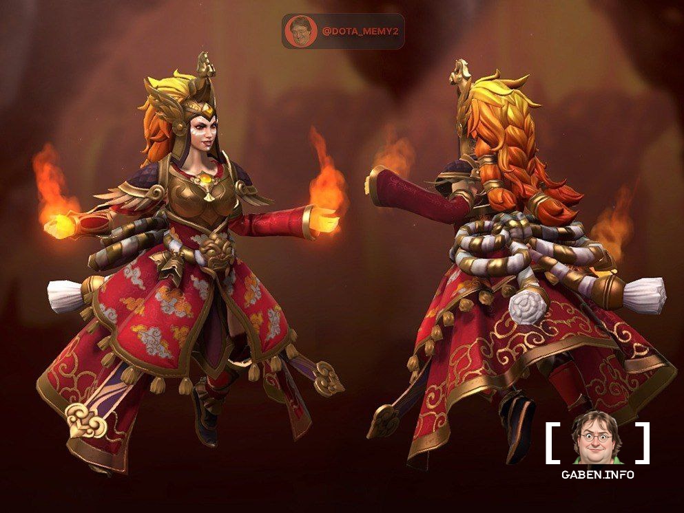 New set for Lina in the style of Chinese New Year!