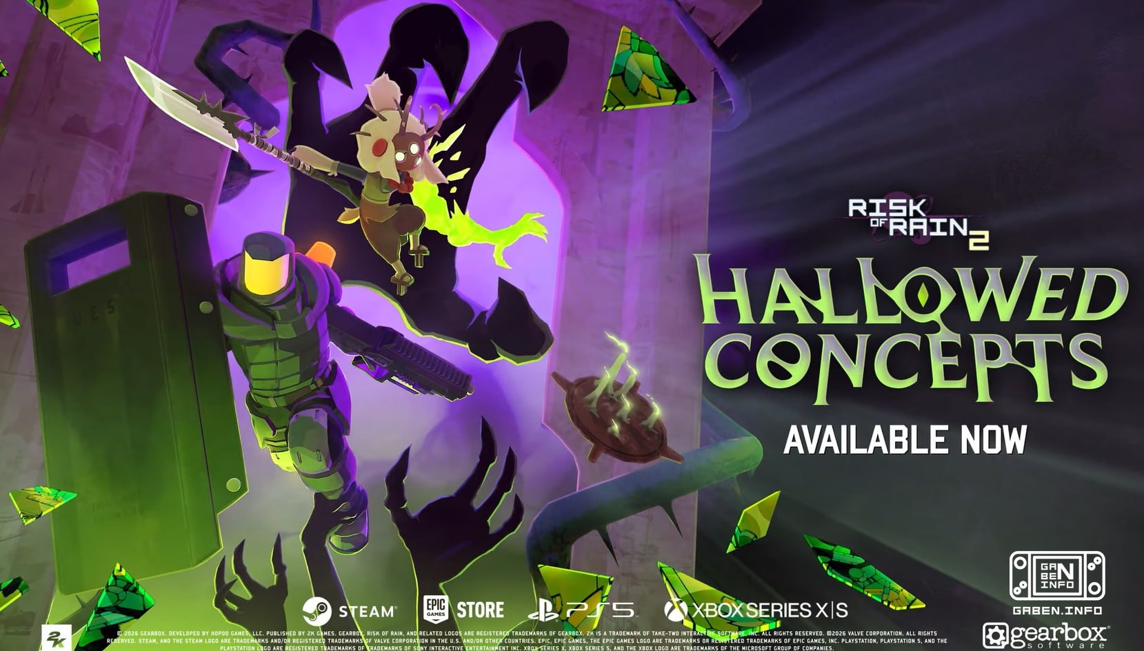 BREAKING: Risk of Rain 2 получила платное дополнение Hallowed Concepts Оно уже доступно на PC, PS5 и XBOX Series!
