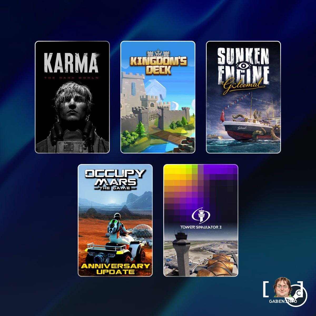 Daily discounts have started on Steam KARMA: The Dark World is 45% off, Kingdom's Deck is 50% off, Sunken Engine is 50% ...