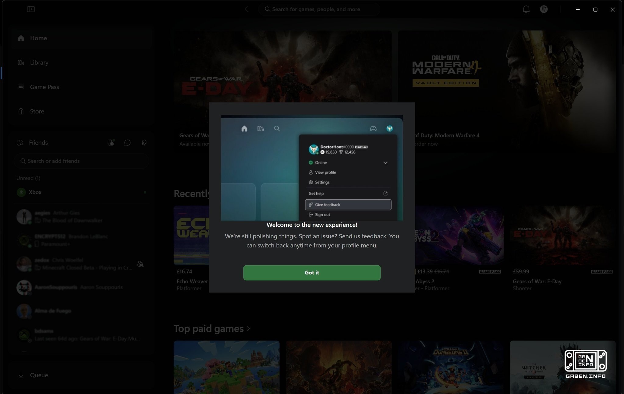 By the end of the year, XBOX Insiders will have a new app that has been reassembled from scratch. It has been fully opti...