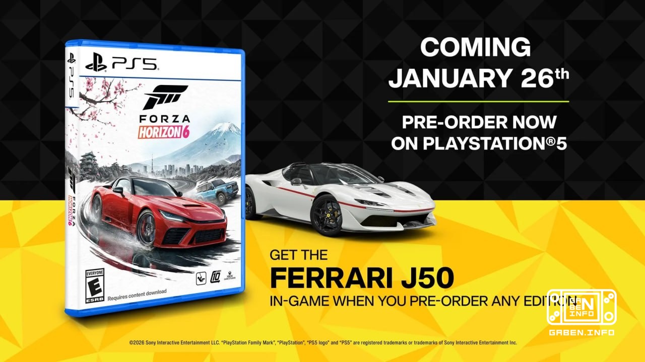 Forza Horizon 6 will be available for PS5 but part of the game will have to be ported. The PS5 weighs about 150GB, but t...