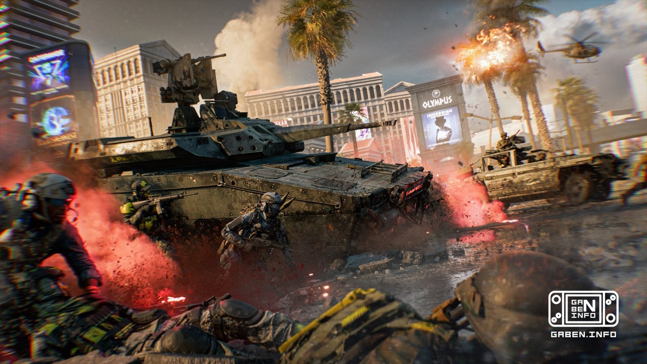 Trong Battlefield 6, mùa thứ năm đã bắt đầu các bản đồ Las Vegas Strip và Zone 51 đã được thêm vào trò chơi.