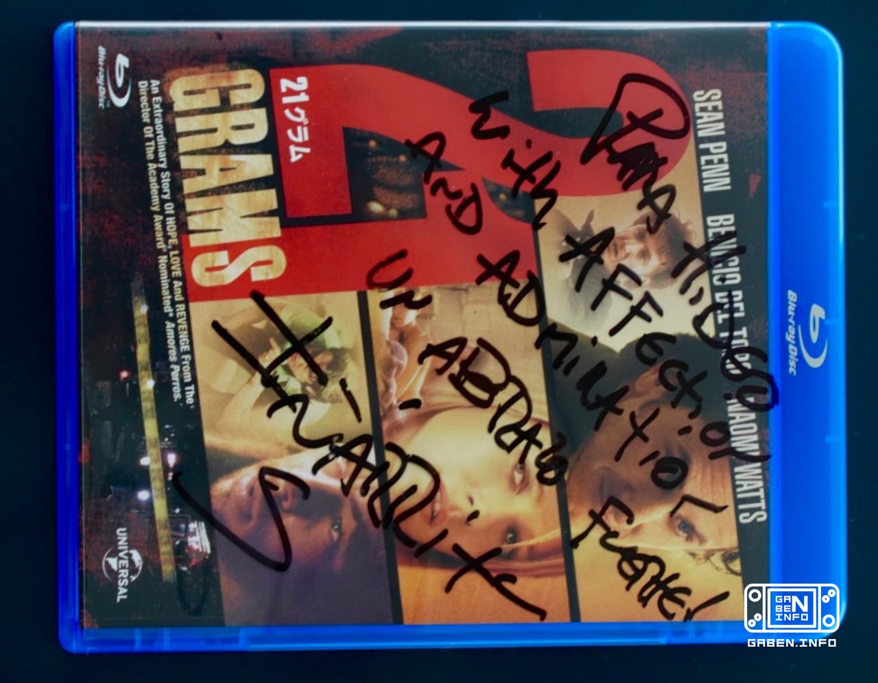 Kojima urged the analytics department to watch Digger Old Hideo wanted an autograph on his copy of the film 21 grams, so...