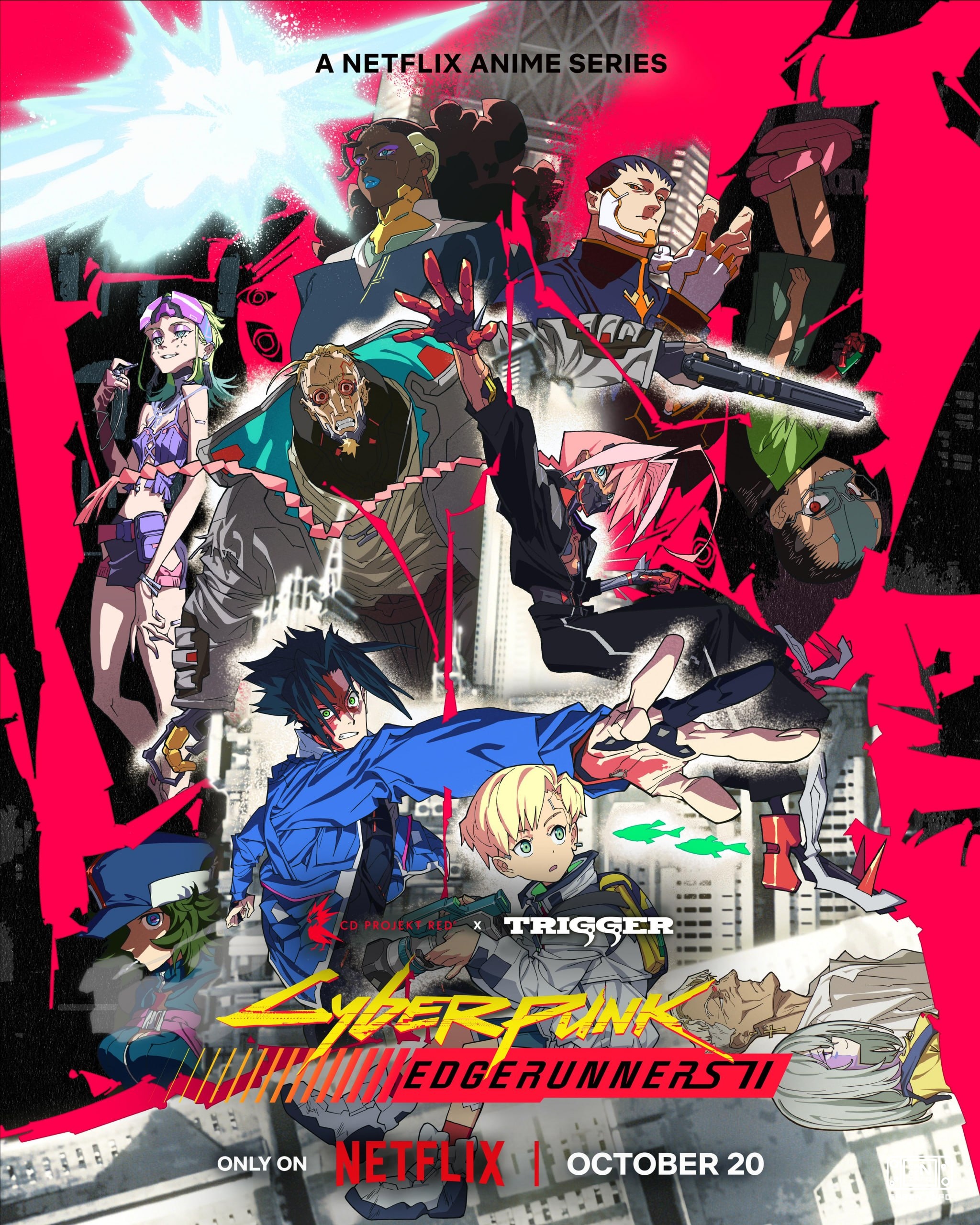 Und hier sind die Poster für die Cyberpunk-Anime Edgerunners 2. Die volle Saison erscheint am 20. Oktober!