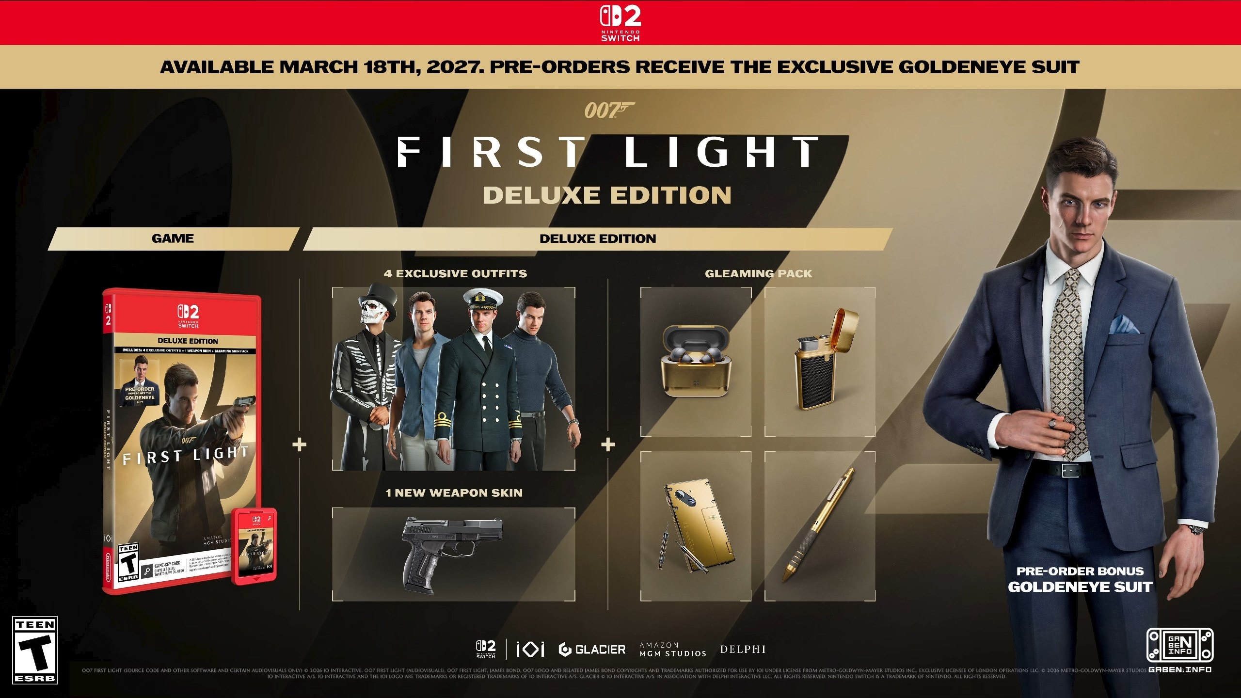 007: First Light sortira le 18 mars sur Nintendo Switch 2. La version physique du jeu ne sortira que sur des cartes-clés...