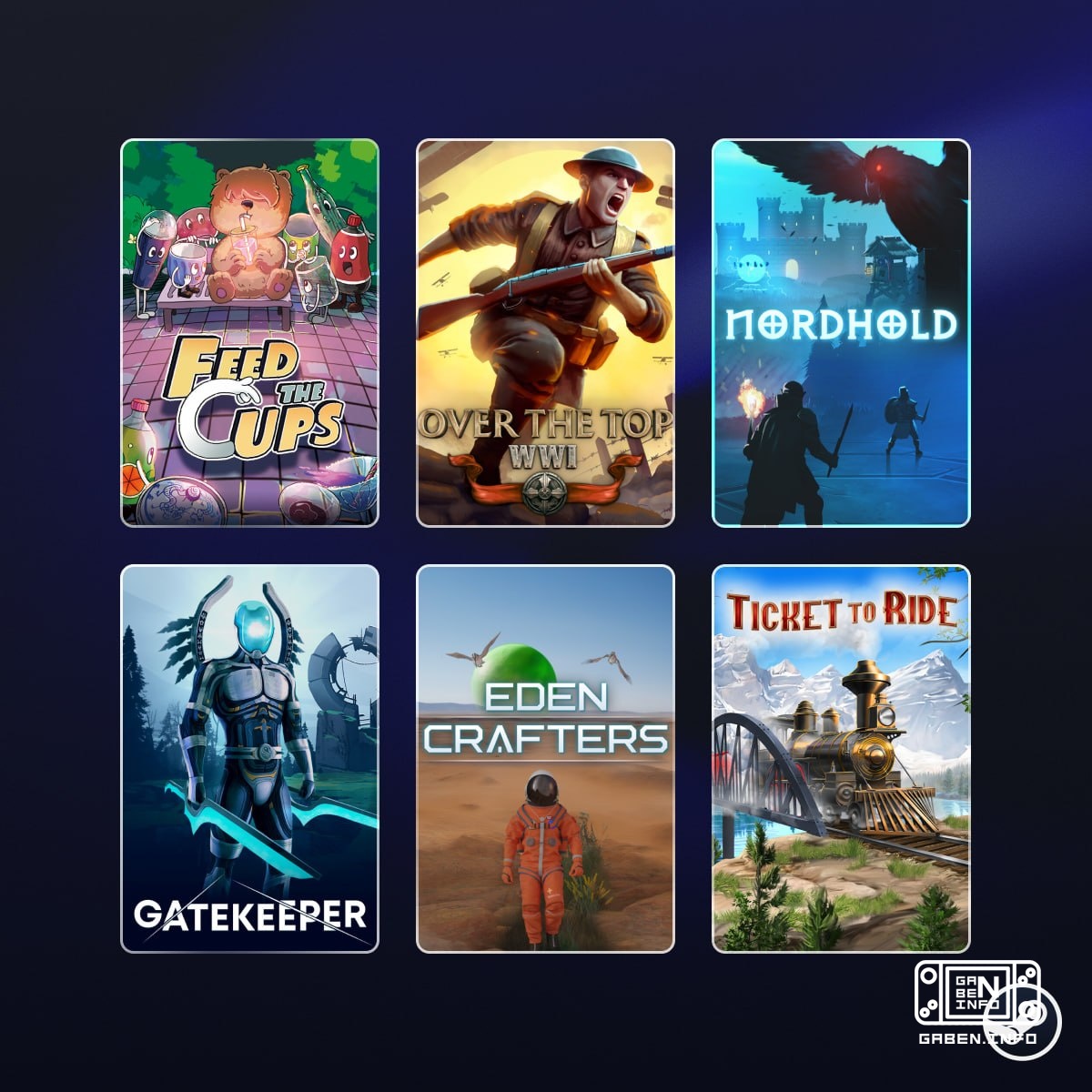 Steam has launched daily discounts 25% off Feed the Cups, 50% off Over The Top: WWI, 50% off Nordhold, 45% off Gatekeepe...