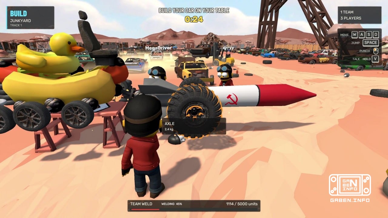 You've got a four-wheel-drive seat and you're rolling right before the first jump. SCRAPBOX a physical sandbox: you pick...