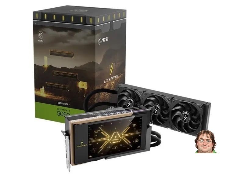 MSI will release not one, but three versions of the flagship GeForce RTX 5090 Lightning video card: GeForce RTX 5090 32G...