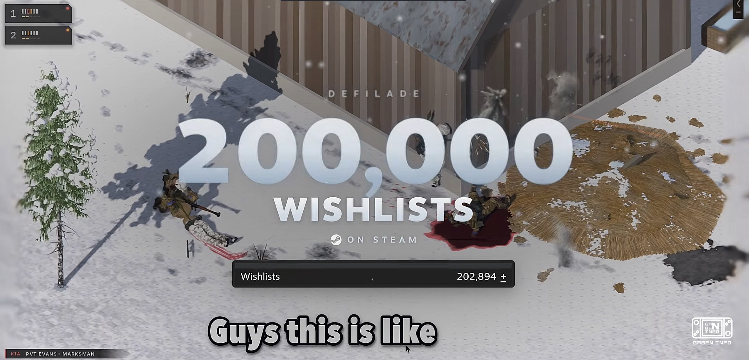 ️ The developer of RTS Defilade, the most trending developer on YouTube, announced that it has taken 200 thousand vislis...