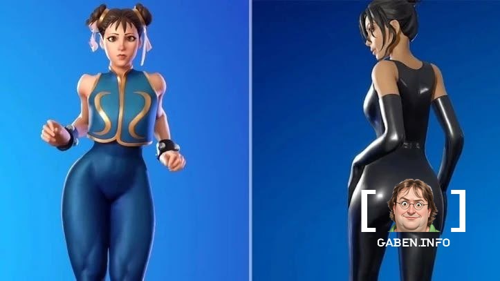 Natural figure versus implants: Fortnite compared the sexiest skins - Chun Li and Kardashian Fortnite's virtual arenas h...