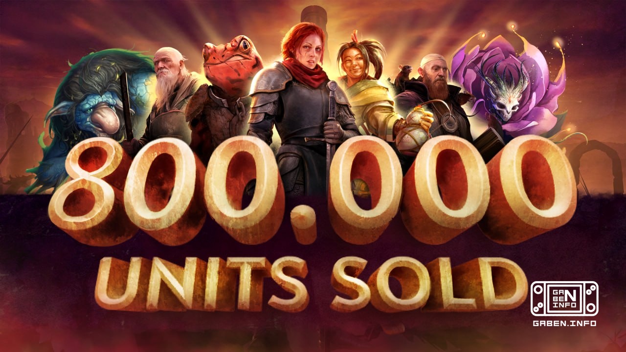 "Songs of Conquest" wydano w 800 tysięcy egzemplarzy na jednym systemie Steam zajęło to 2,5 lata.