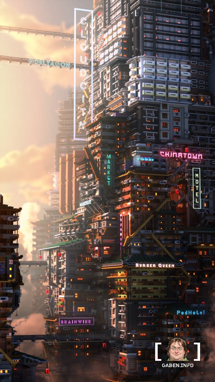 🤩 Beautiful.There is a user on Reddit, Deltagon, who collects cyberpunk and steampunk cities in Minecraft.And he does it...